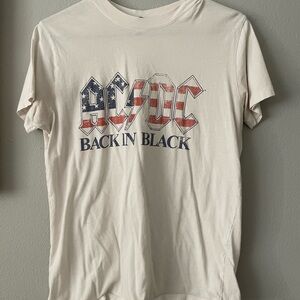 Cotton On Cream AC/DC Graphic Tee